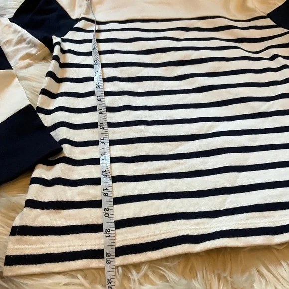 Banana Republic Women's Striped Tunic Black Ivory Size Small - Picture 7 of 10